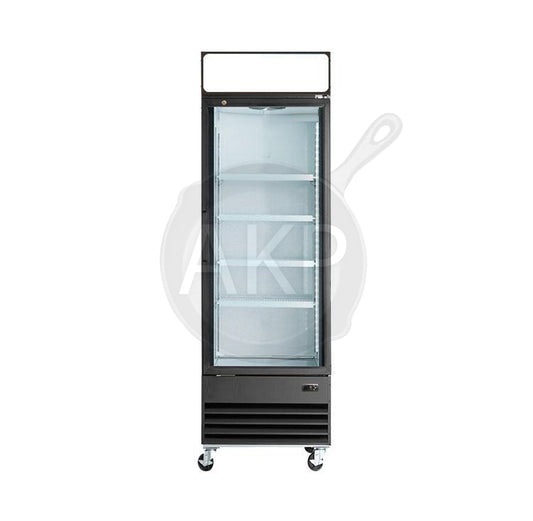 Advance Kitchen Pros - Commercial 24" 1 Glass Door Merchandiser Refrigerator