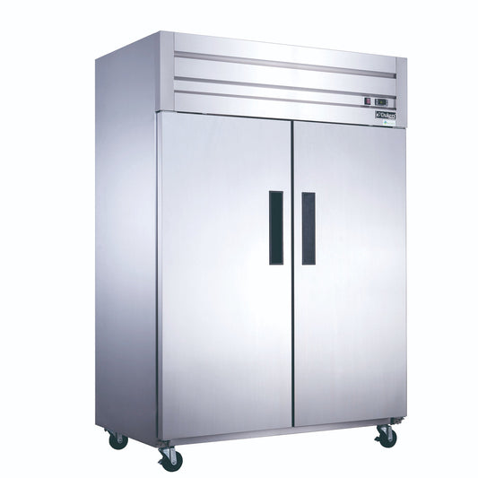 Advance Kitchen Pros - D55AF, Commercial 55-1/8″ 2 Solid Door Reach-In Freezer