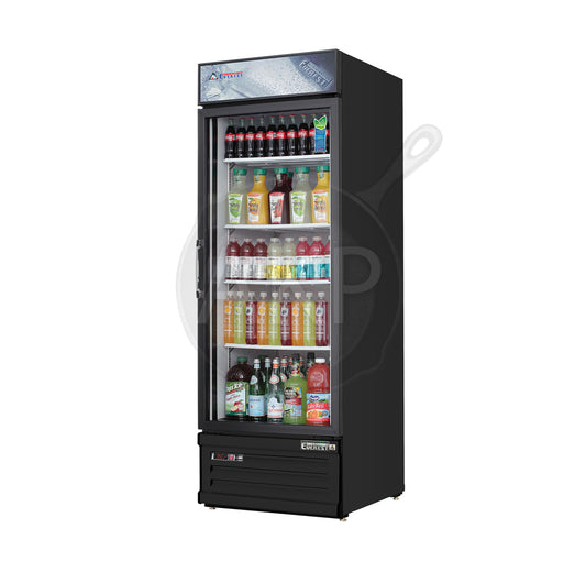 Everest - EMGR10B, Commercial 24" 1 Swing Glass Door Merchandiser Refrigerator