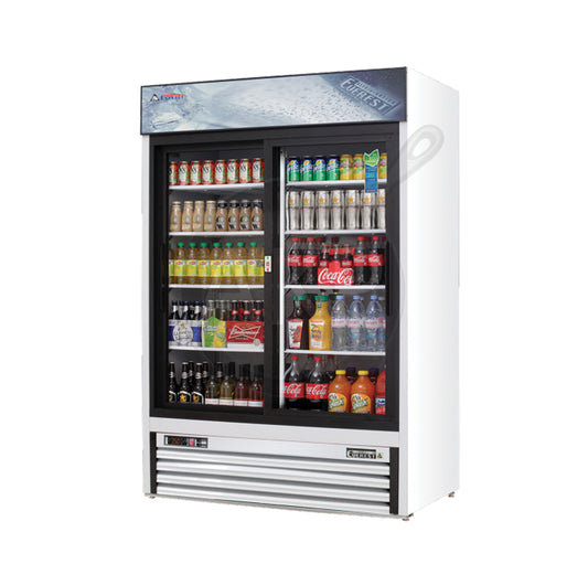 Everest - EMGR48, Commercial 53" 2 Sliding Glass Door Merchandiser Refrigerator