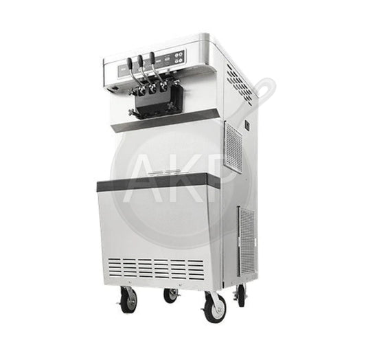 Icetro ISI-203SNP, 21" Soft Serve Ice Cream Machine 2 Flavors and 1 Twist 92 Lbs (With Air Pump)