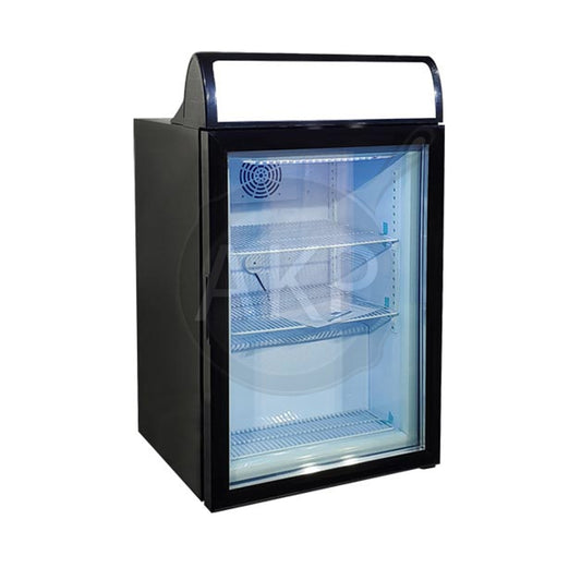 Omcan FR-CN-0098, 23" 98 L capacity Countertop Display Freezer with Top LightBox