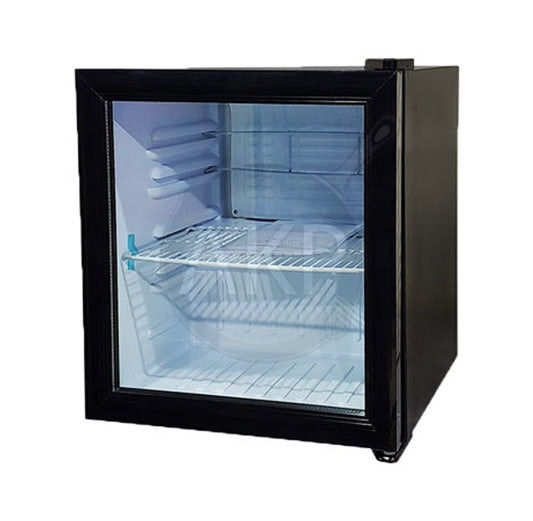 Omcan RS-CN-0052, 17" Black Countertop Display Refrigerator 52 L
