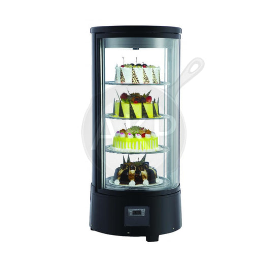 Omcan RS-CN-0072-R, 18" Countertop Cylinder Refrigerated Display Showcase with 72 L capacity