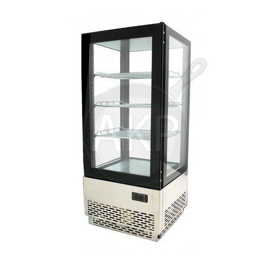 Omcan RS-CN-0078, 15" Countertop Refrigerated Display with 78 L capacity and Stainless Steel Base