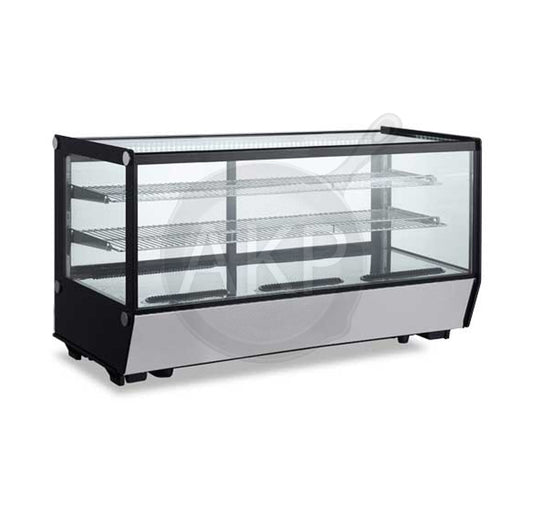 Omcan RS-CN-0252-5, 60" Square Glass Countertop Refrigerated Showcase 252 L