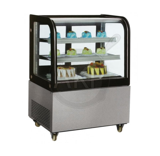 Omcan RS-CN-0270, 36" Curved Edge Refrigerated Floor Display Case with 270 L capacity