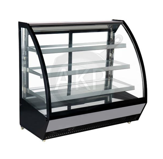Omcan RS-CN-0860, 60" Refrigerated Floor Showcase Curved Glass