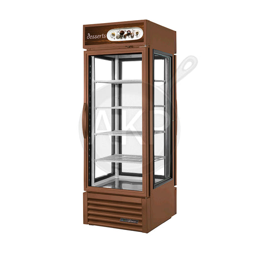 True G4SM-23PT-HC~TSL01, 27" 2 Glass Swing Door Pass-Thru Bakery Display Merchandiser Refrigerator