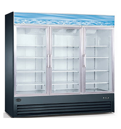 Saba - SM-72R, Commercial 78" 3 Glass Door Merchandiser Refrigerator