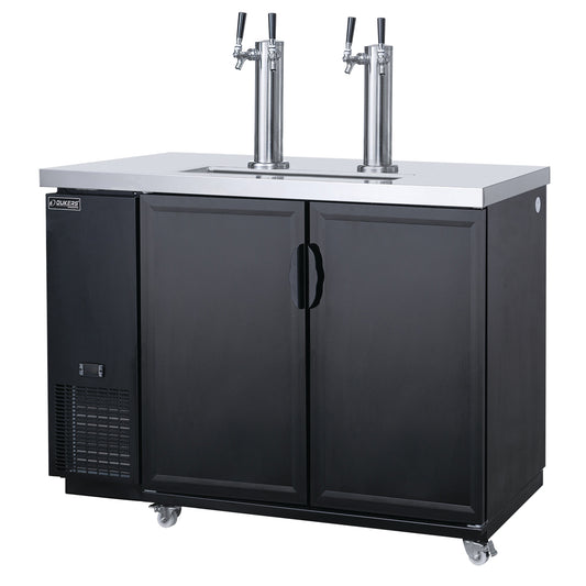 Dukers - DKB60-M2, Commercial 61" Dual Tap Kegerator Draft Beer Refrigerator