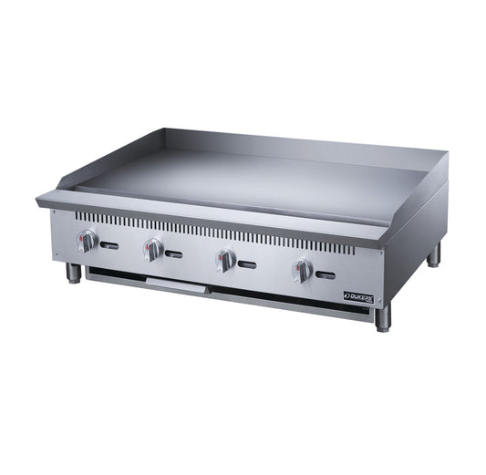 Dukers - DCGM48, Commercial 48" Griddle with 3/4" Griddle Polished Plate and 4 Burners Natural Gas / Propane