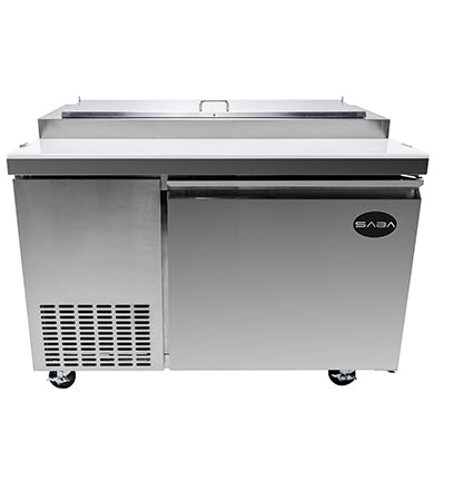 Saba - SPP-44-6, Commercial 44″ 1 Solid Door Pizza Prep Refrigerator